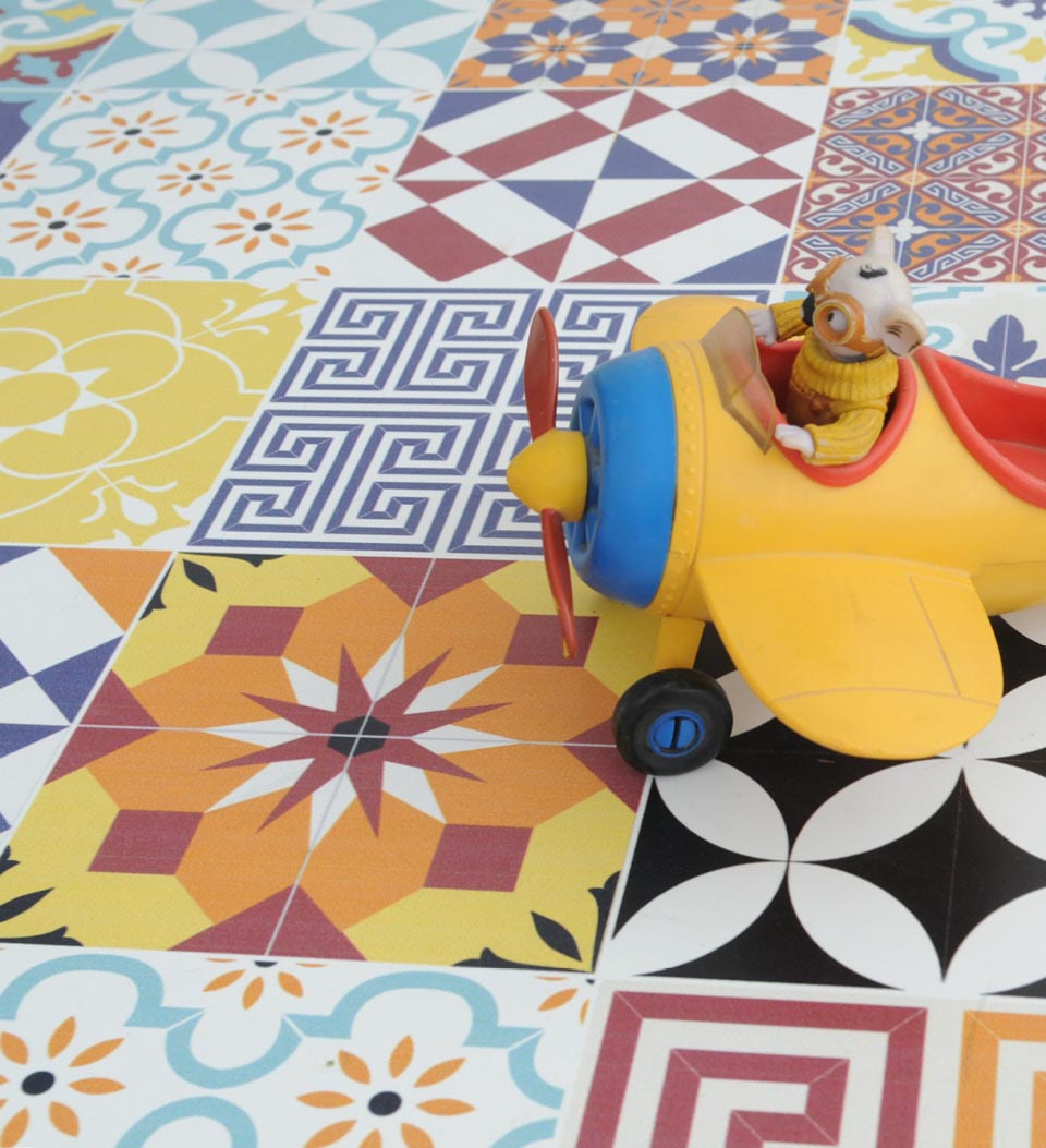 Beija Flor Quilt Eclectic Floor Mat (Buy 2 Get 1 Free!) Rugs Beija Flor Brand_Beija Flor Classic Tile CLEAN OUT SALE Home_Decor Home_Floor Mats E10-pic2_69576867-20fa-4542-9c1e-46f05d770838