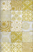 Beija Flor Yellow Eclectic Lace Floor Mat (Buy 2 Get 1 Free!) Rugs Beija Flor Brand_Beija Flor Classic Tile CLEAN OUT SALE Home_Decor Home_Floor Mats EL2-C-KTF