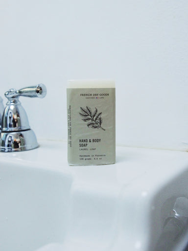 Hand & Body Bar Soap Laurel Leaf 130 grams French Dry Goods Bath & Body_Bar Soap Brand_French Dry Goods New Arrivals new arrivals 2023 French_Laurel_Leaf_Bar_Soap-7B5C589E-2248x3000