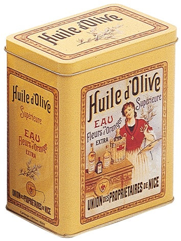 Olive Oil Superieure Large Tin Canister Gift Boxes & Tins French Nostalgia Brand_French Nostalgia Home_French Nostalgia Home_Gifts Huile_d_Olive_Superieure_lg_can