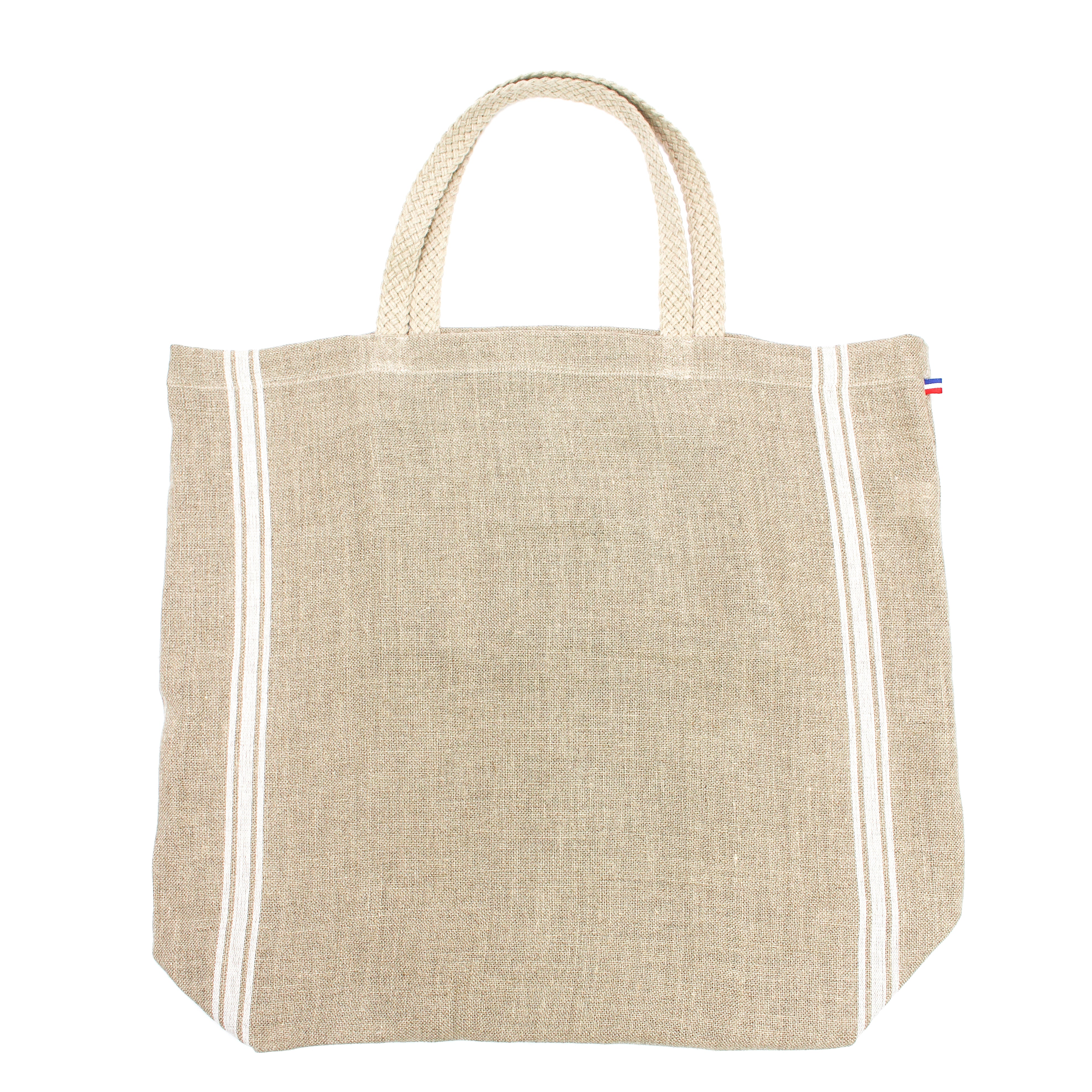 Monogramme Thieffry Linen Tote with Braided Handle and Inner Zipper Pocket Textile Thieffry Brand_Thieffry New Arrivals Shopping Bags Textiles_Tote Bags Thieffry IMG_0318_edit_6b8dc37e-d297-4da6-9700-ef6440bbeb61