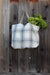 Cassandre Blue Plaid Thieffry Linen Shopping Bag with Braided Handle and Inner Zipper Pocket - Textile - Thieffry - Brand_Thieffry - New Arrivals - Shopping Bags - Textiles_Tote Bags - Thieffry - IMG_0608