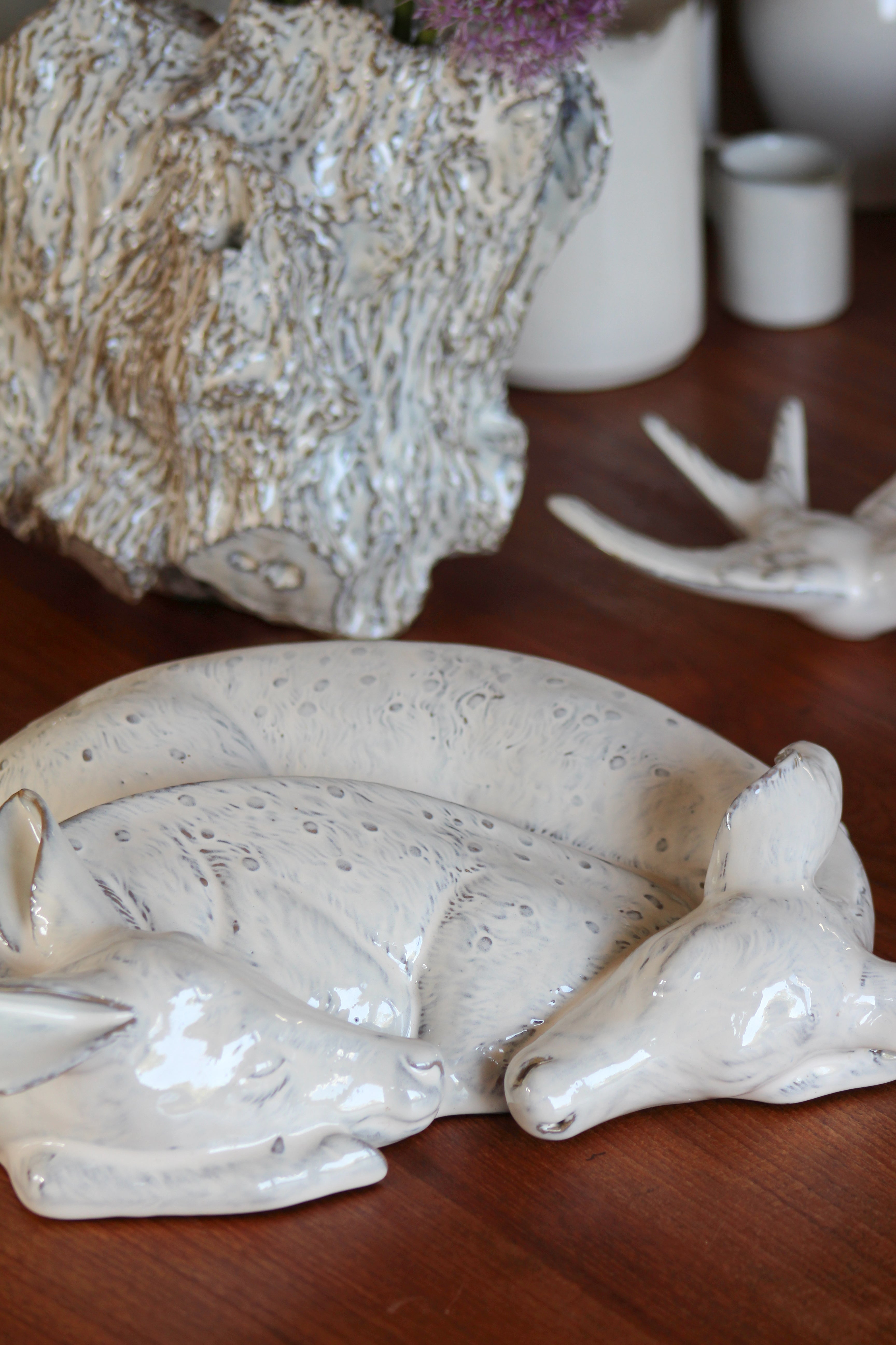 Yarnnakarn Ceramics Twin Fawns - Ceramic - Yarnnakarn - Accents - Brand_Yarnnakarn - Vases - IMG_3933