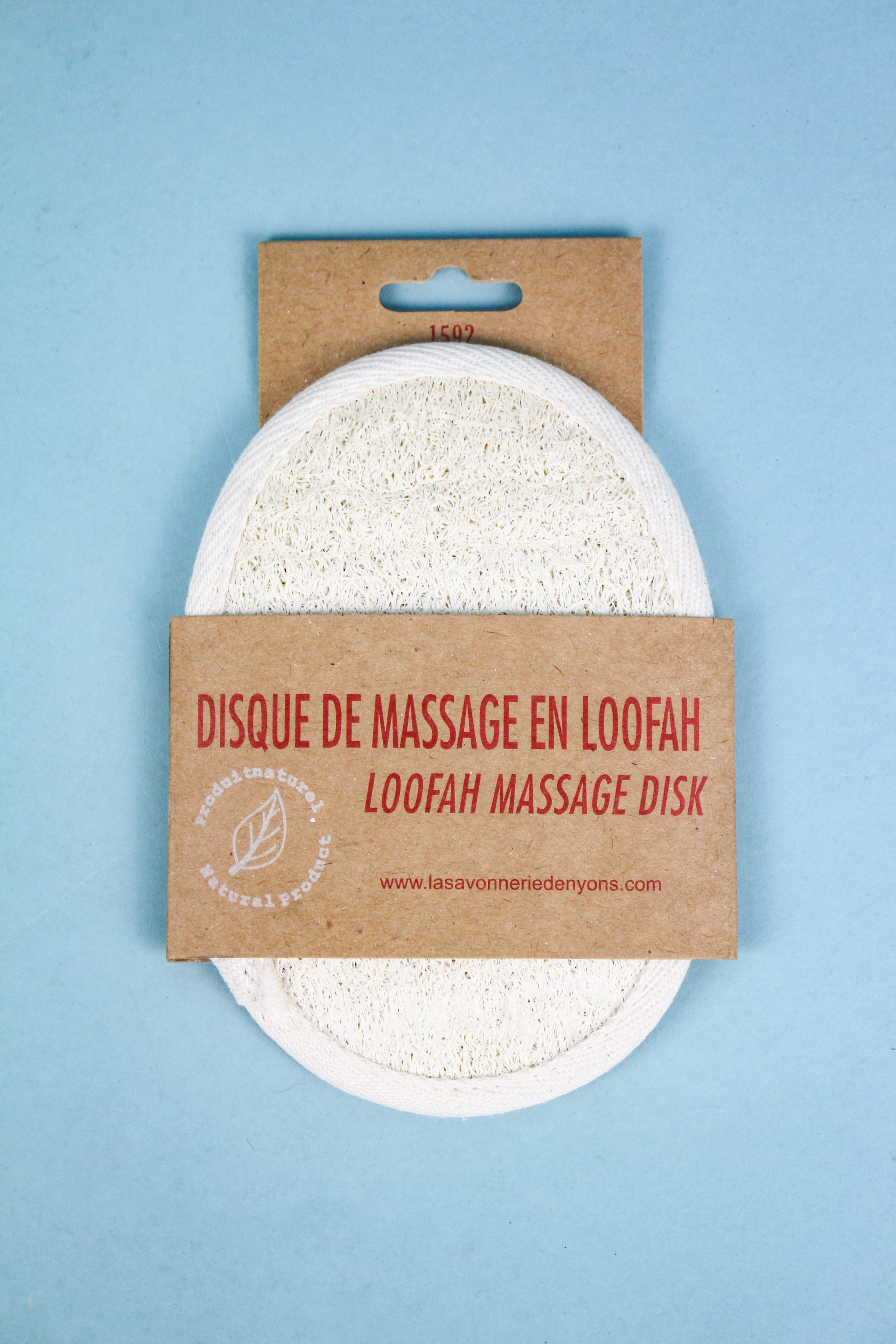 Loofah Massage Disk Bath & Body La Savonnerie de Nyons Bath & Body_Bar Soap Brand_La Savonnerie de Nyons Soap IMG_4195