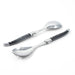 Laguiole Black Salad Serving Set in Wood Box (Set of 2) Cutlery Set Laguiole Brand_Laguiole Knife Sets Laguiole Spring Collection Laguiole_Servers_S_2_-_Black_out_of_box__LaguioleBlackSaladServingSetinWoodBox-KissThatFrog