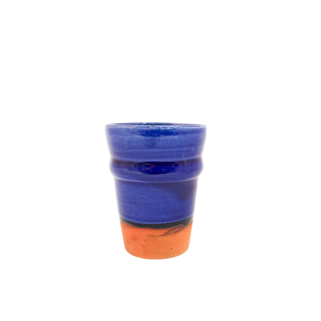 Terracotta Planters Blue Medium Vases & Pots Une Vie Nomade Brand_Une Vie Nomade CLEAN OUT SALE Home_Decor KTFWHS LeMarcheProducts_5