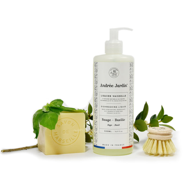 Andrée Jardin Liquid Dish Soap 500ml Sage & Basil Soap Andrée Jardin Andrée Jardin Back in stock Brand_Andrée Jardin Home_Household Cleaning Kitchen_Accessories La Cuisine Liquide-vaisselle-Sauge-Basilic-960x640---edit-square_71dd173a-0135-4cf4-8433-916c0c22e67a