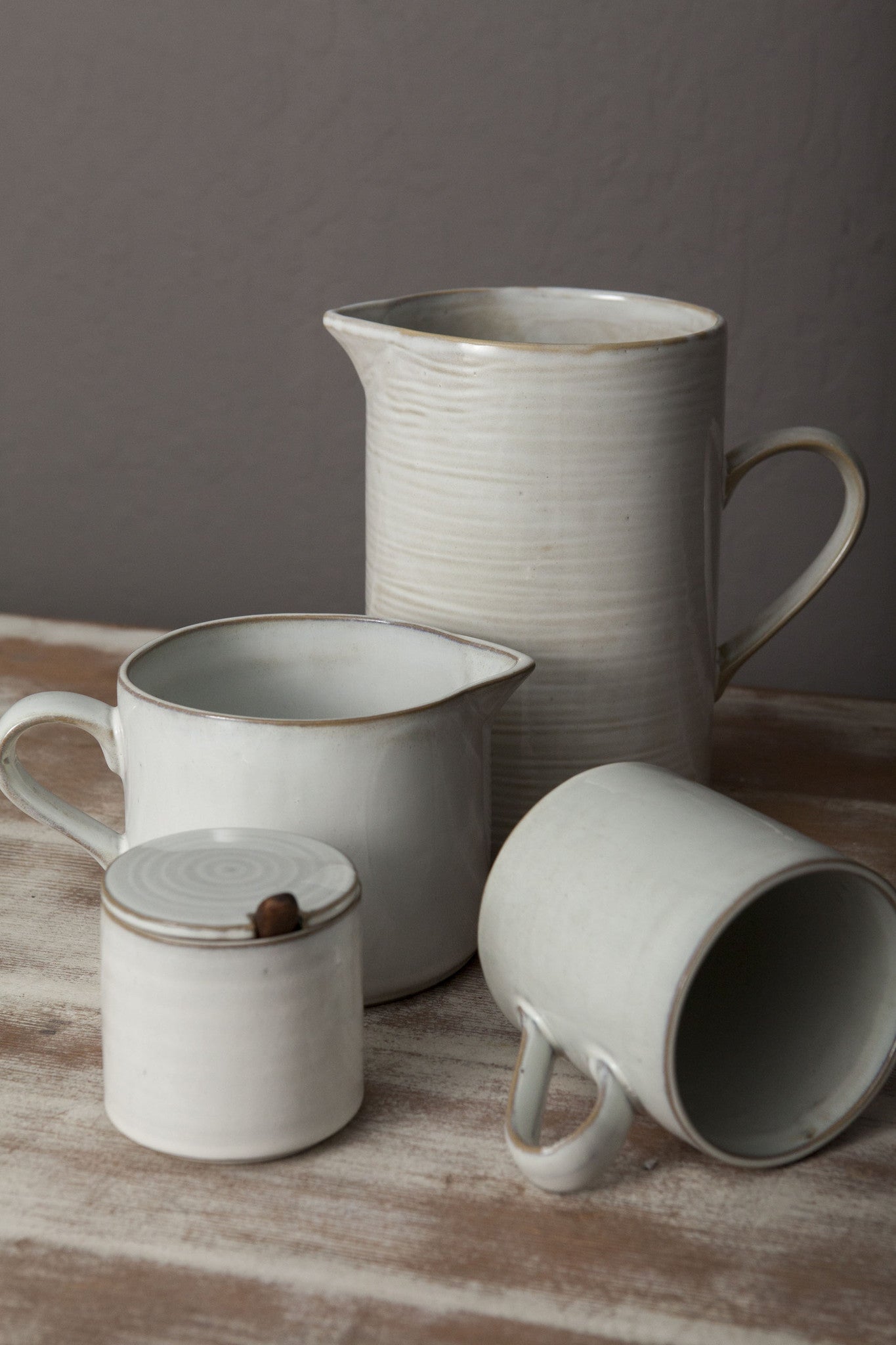 Yarnnakarn Rustic Low Pitcher - Ceramic - Yarnnakarn - Brand_Yarnnakarn - Kitchen_Drinkware - LookBook_0149