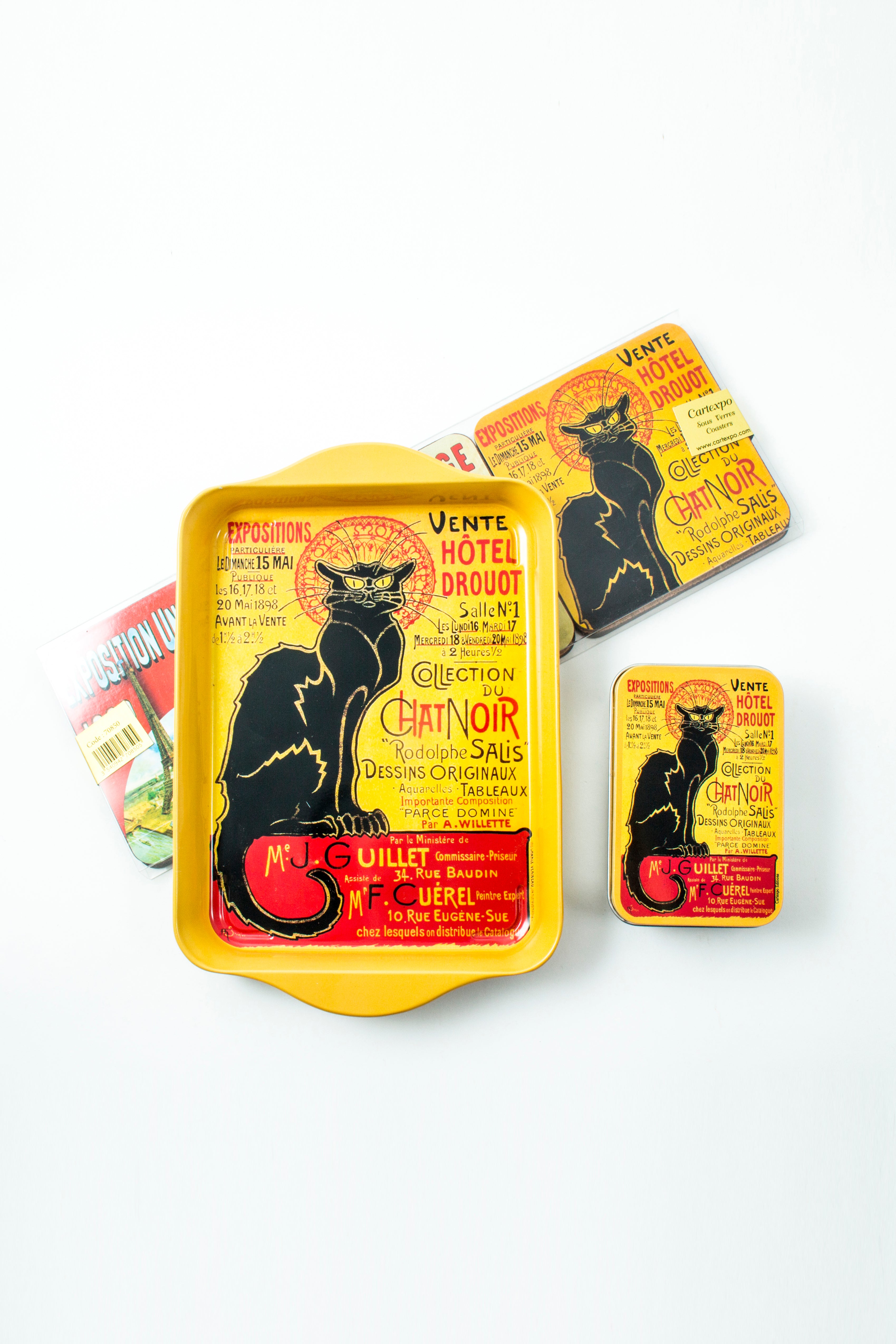 Le Chat Noir Drouot Mini Metal Tray Decorative Trays French Nostalgia Brand_French Nostalgia Home_Decorative Trays Home_French Nostalgia MG_6761_offer_crop