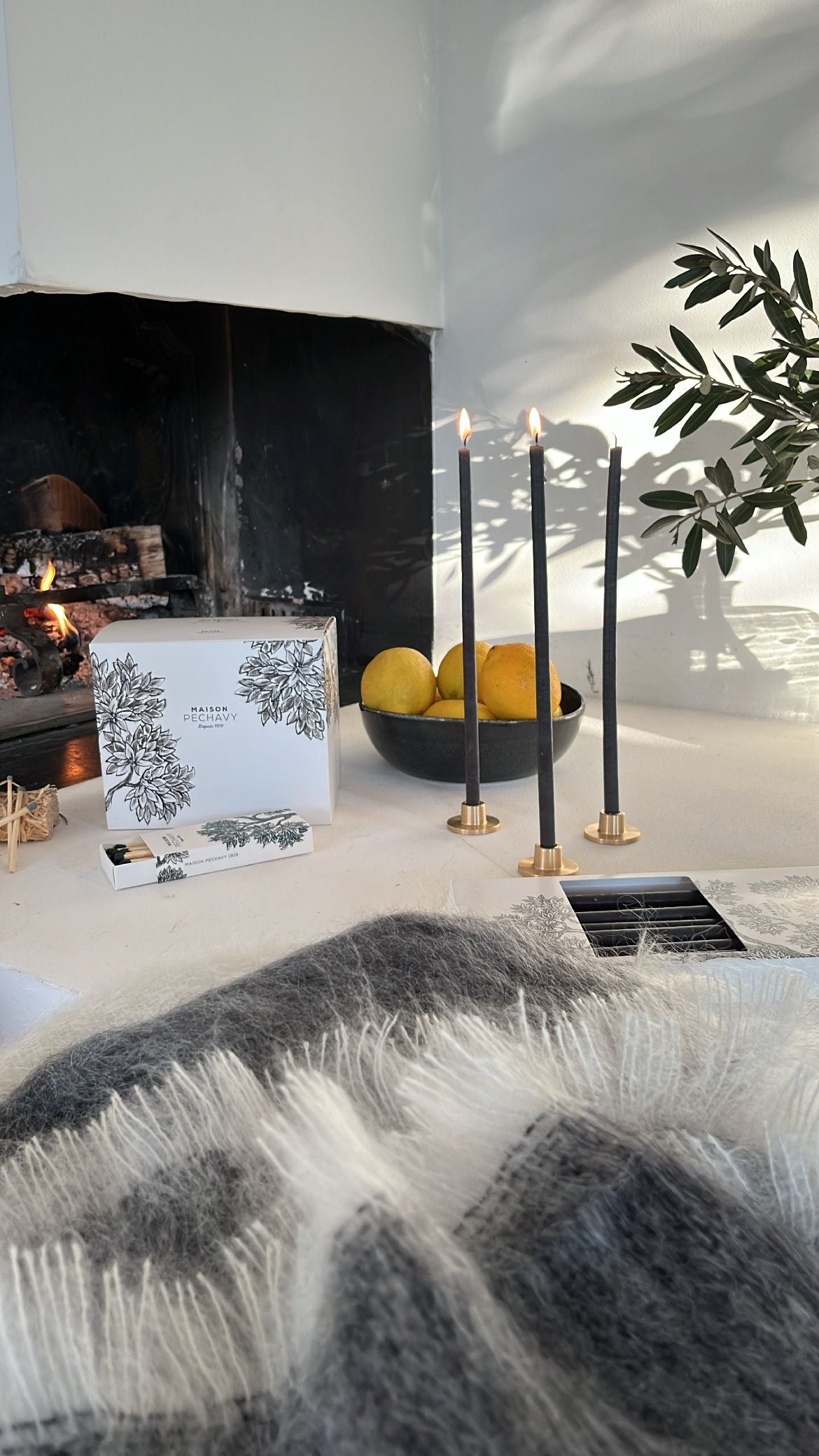 Maison Pechavy 100% Mohair Throw (Carbone) - Blankets - Maison Pechavy - Brand_Maison Pechavy - Home Decor_Blankets - Home_Decor - New Arrivals - Textiles_Throw Pillows & Blankets - MaisonPechavy100_MohairThrow_Carbone_1
