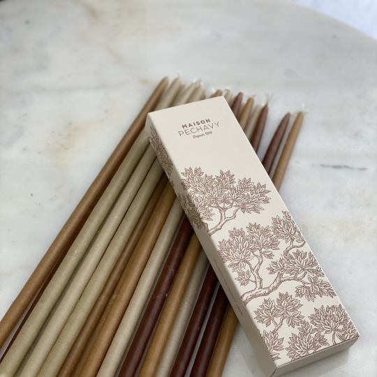 Maison Pechavy Set of Candles & Long Matches (Nude) - Maison Pechavy - Brand_Maison Pechavy - Home_Candles & Accessories - Home_For The Fire - Maison Pechavy - Matches - New Arrivals - MaisonPechavySetofCandles_LongMatches_Nude_-2