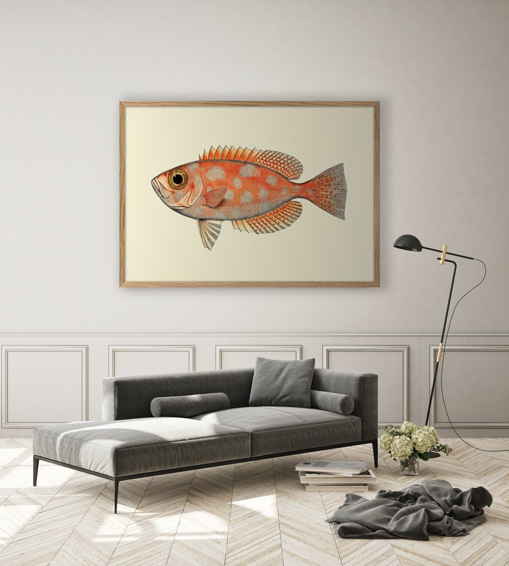 Dybdahl Poster - Orange Dots Fish - Art Prints - Dybdahl - Brand_Dybdahl - Home_Decor - KTFWHS - New Arrivals - Mega_fish_4000_styling_1800x1800_507ec5a2-5acf-4126-a3b8-4ac166665608