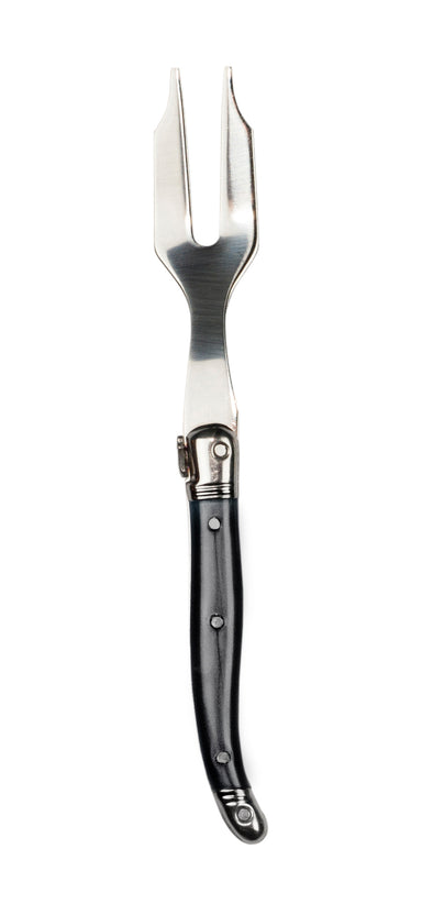 Laguiole Black Charcuterie Fork Cutlery Laguiole Brand_Laguiole Knife Sets Laguiole Spring Collection Mini-Charcuterie-Fork-Black