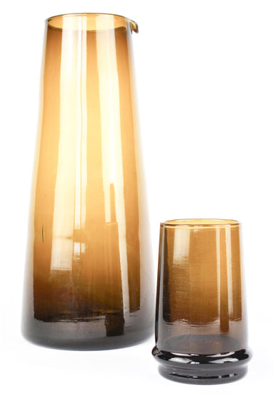 Beldi Large Tapered Tumbler Brown Glass Kessy Beldi Brand_Kessy Beldi Brand_Une Vie Nomade Kitchen_Drinkware Wine Glasses Moroccan-Kessy-Beldi-Brown-Glass-Carafe-8000-E39_G-8000-E39_B_265cca8e-417c-4aaf-93cb-2f08cc3f2cef