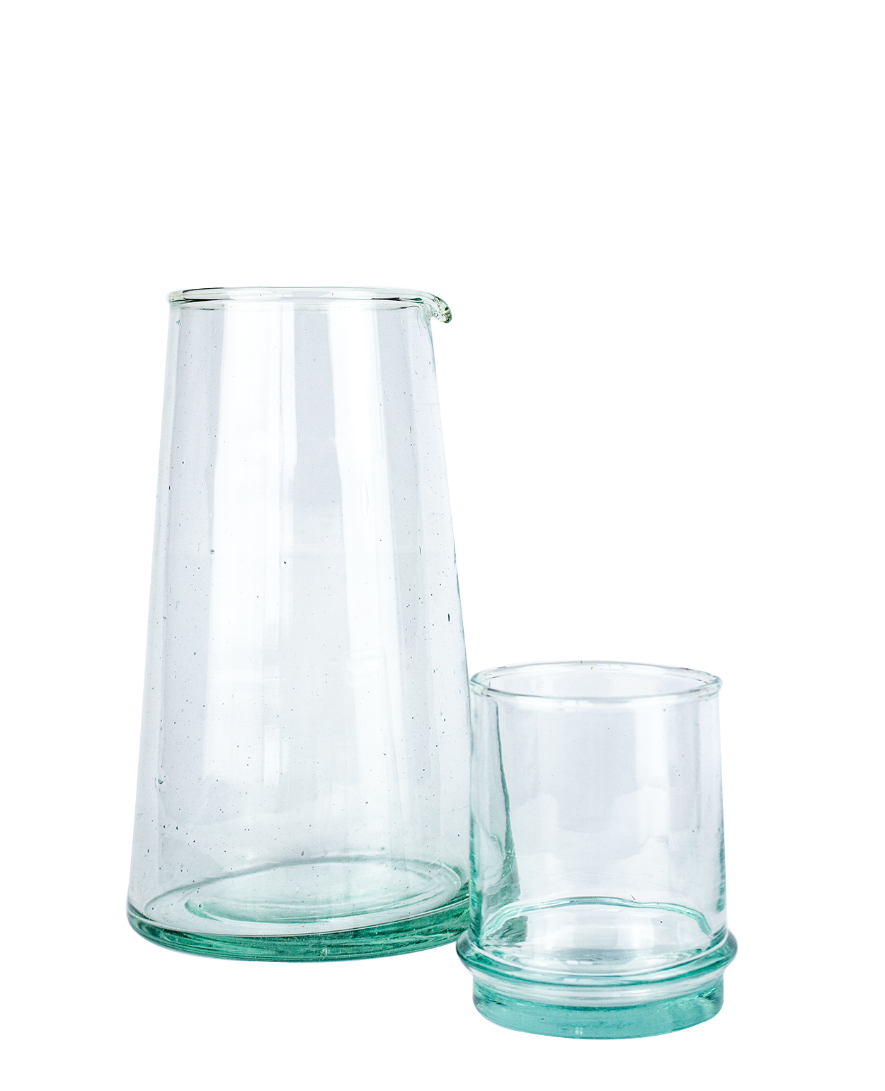 Beldi Large Tapered Carafe Clear