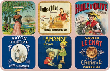 Le Sud (Olive Oil) Coasters Coasters French Nostalgia Brand_French Nostalgia Home_Coasters Home_French Nostalgia Oliveoil_coaster