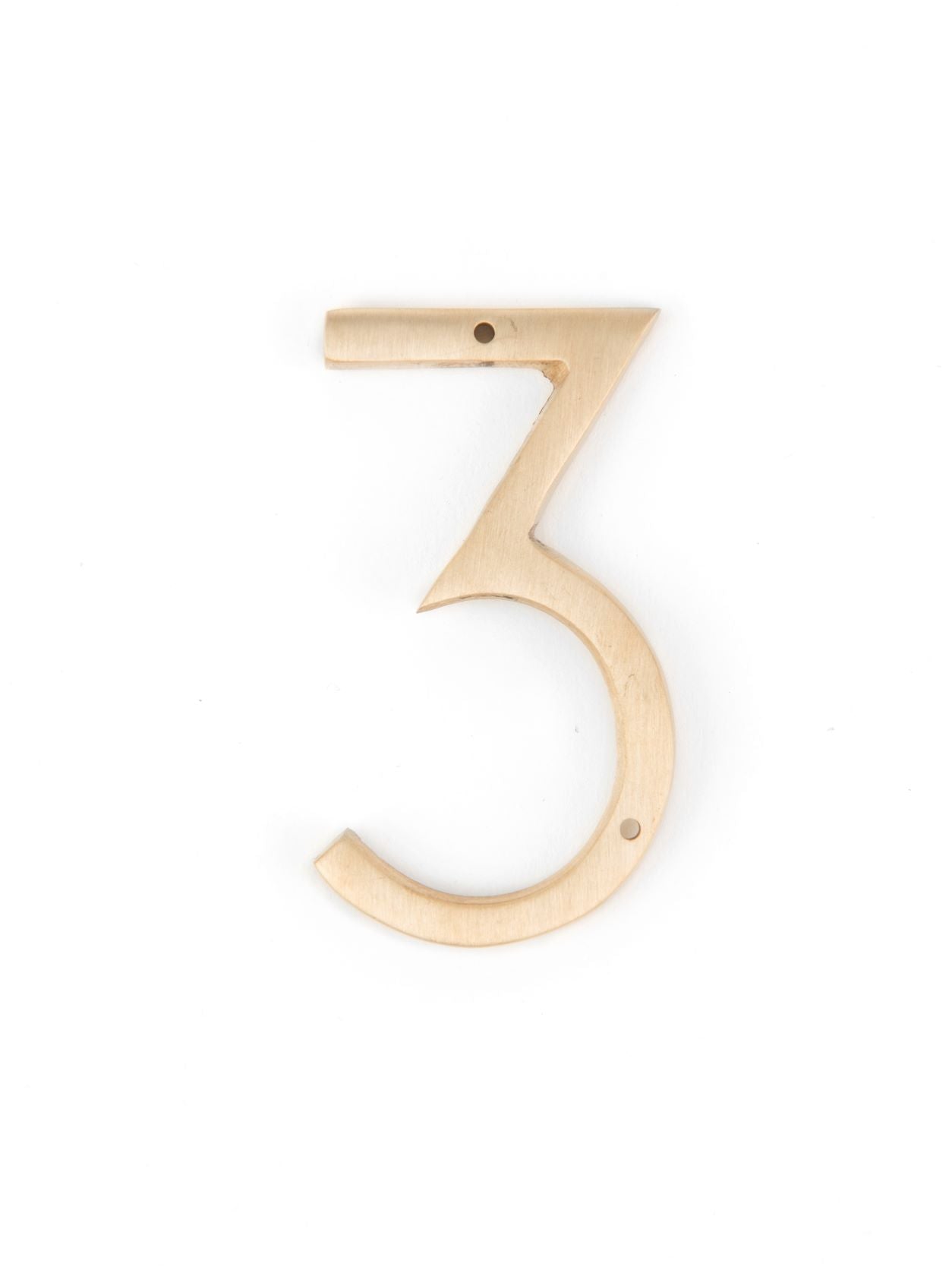 Orban & Sons Brass Numbers House Numbers & Letters Orban & Sons Brand_Orban & Sons CLEAN OUT SALE Corkscrews & Tools Home_Decor KTFWHS Orban & Sons Orban_SonsBrassNumber3_1