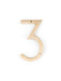 Orban & Sons Brass Numbers House Numbers & Letters Orban & Sons Brand_Orban & Sons CLEAN OUT SALE Corkscrews & Tools Home_Decor KTFWHS Orban & Sons Orban_SonsBrassNumber3_1