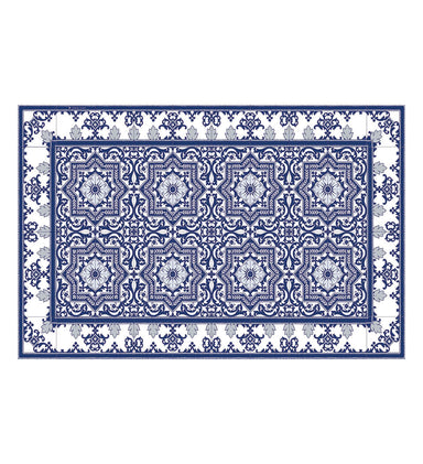 Beija Flor Blue Armenian Placemat (13" x 20") (Buy 2 Get 1 Free!) Placemats Beija Flor Brand_Beija Flor Classic Tile CLEAN OUT SALE Home_Decor Home_Placemats P-A1-Packshot