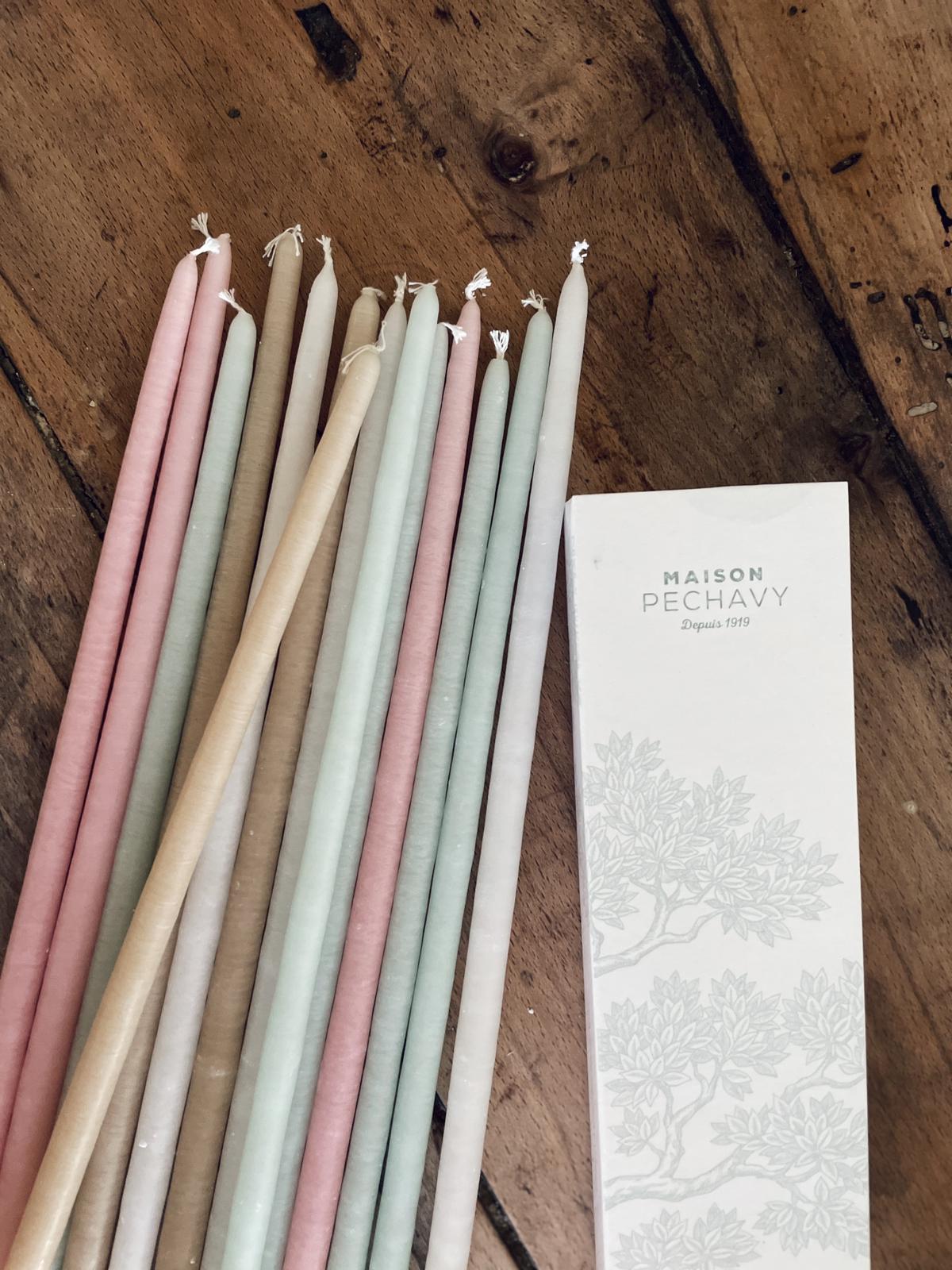 Maison Pechavy Set of Candles & Long Matches (Pastel) Maison Pechavy Brand_Maison Pechavy Home_Candles & Accessories Maison Pechavy Matches New Arrivals PHOTO-2021-04-16-14-57-56