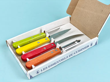 La Fourmi Kitchen Tools in Assorted Colors (Set of 4) Cutlery Set La Fourmi Brand_Laguiole Knife Sets Laguiole Spring Collection PhotoJul27_104522AM
