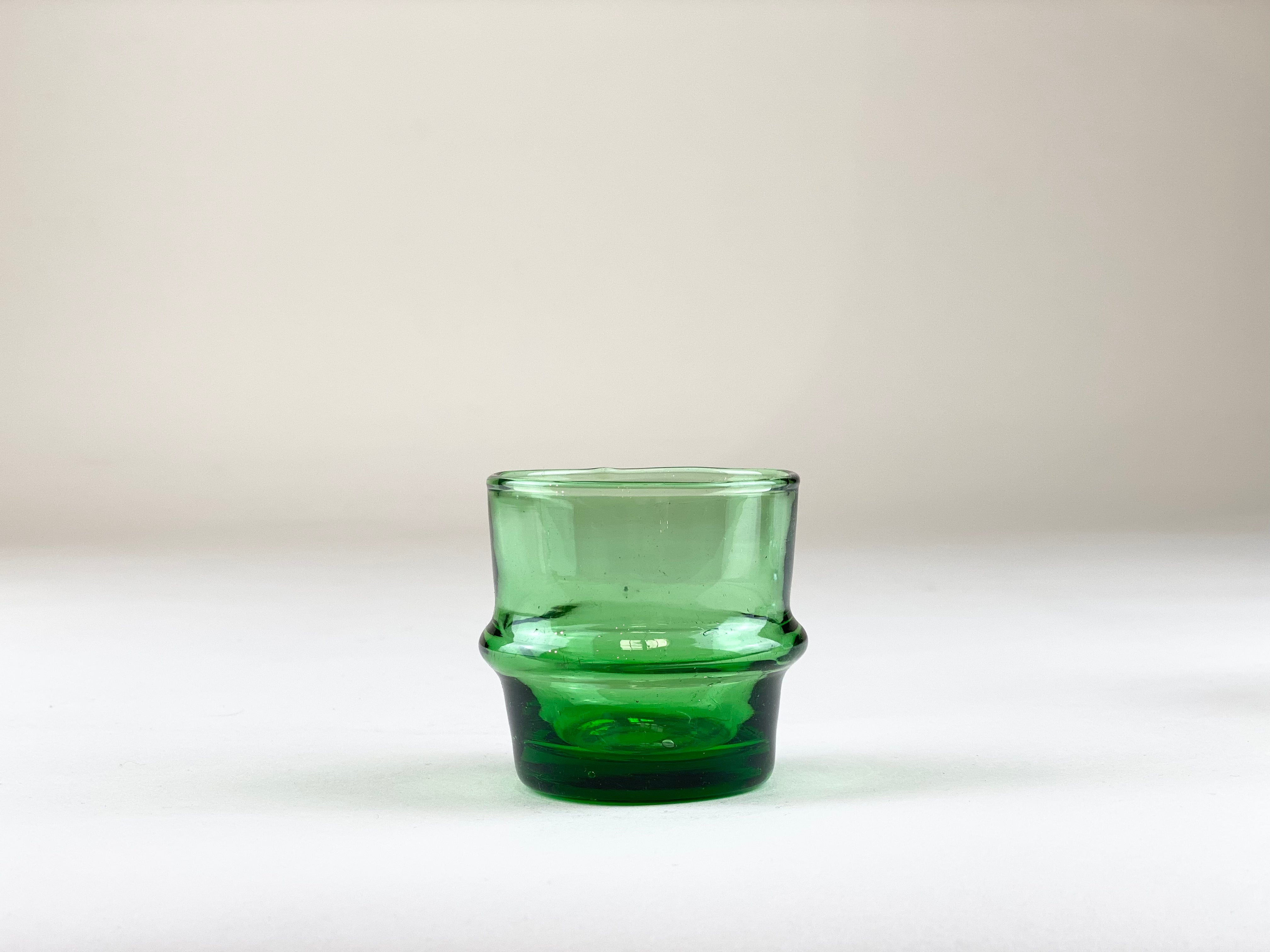 Kessy Beldi Mini Bowl Green Glass Kessy Beldi Brand_Une Vie Nomade Kitchen_Drinkware Wine Glasses PhotoJul27_115342AM