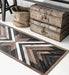 Beija Flor Wood Art Black & Brown Floor Mat (Buy 2 Get 1 Free!) Rugs Beija Flor Brand_Beija Flor Home_Decor Home_Floor Mats RF-W3-lifestyle2