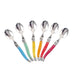 Rainbow Laguiole Coffee Spoon (Set of 12) Cutlery Laguiole Brand_Laguiole Flatware Sets Kitchen_Dinnerware Laguiole Loose Mini Rainbow Utensils Rainbow Rainbow-Coffee-Spoons-Edit