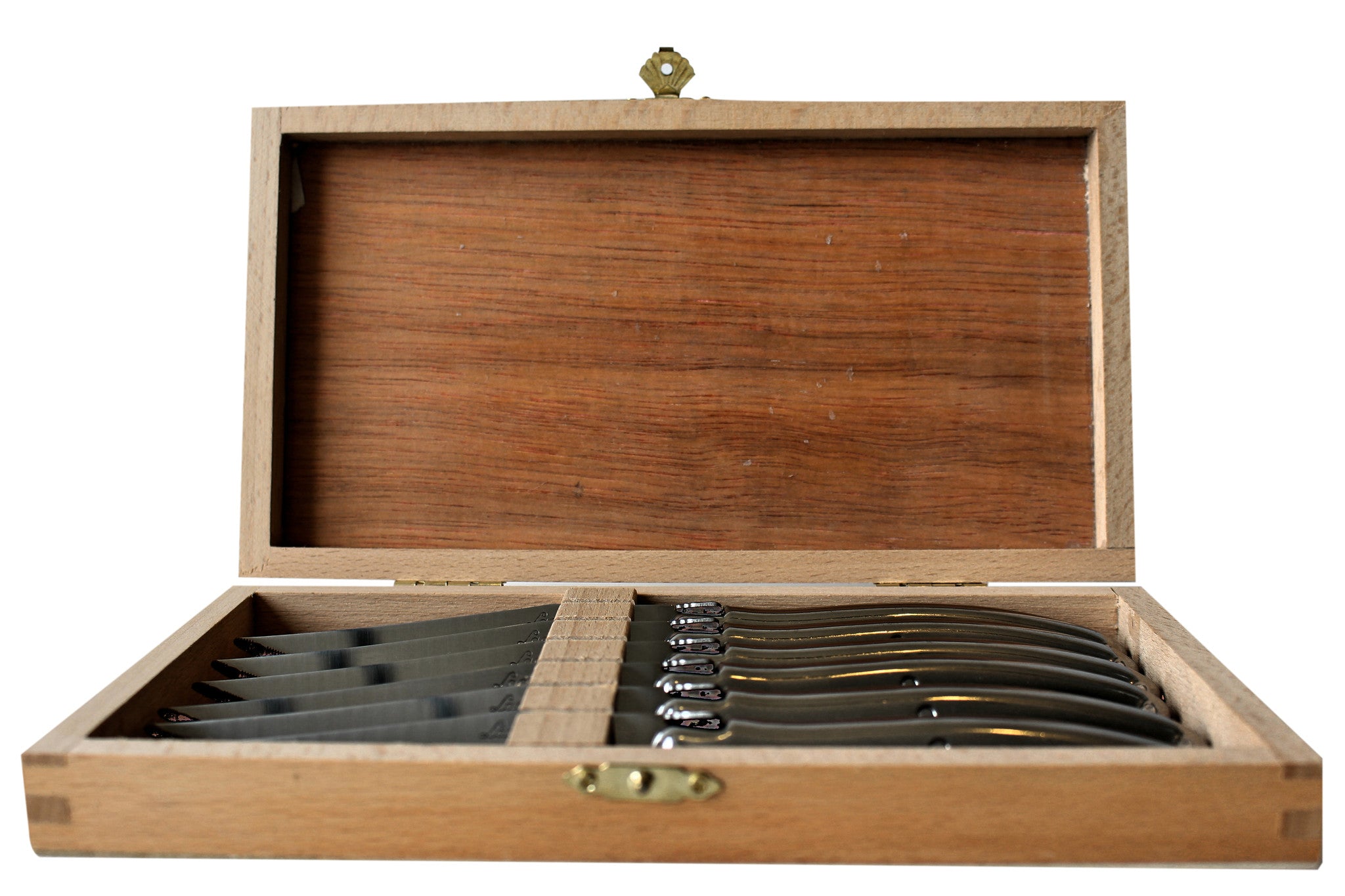 Laguiole Stainless Steel Knives in Presentation Box (Set of 6) Cutlery Laguiole Brand_Laguiole Flatware Sets Kitchen_Dinnerware Kitchen_Kitchenware Laguiole S6_Steel_Knives