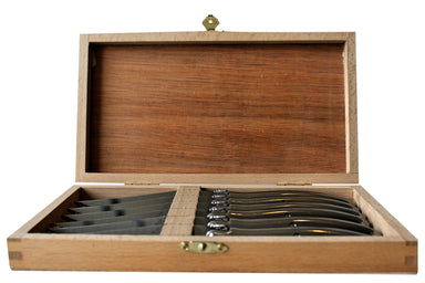 Laguiole Stainless Steel Platine Knives in Presentation Box (Set of 6) Cutlery Laguiole Brand_Laguiole Flatware Sets Kitchen_Dinnerware Kitchen_Kitchenware Laguiole S6_Steel_Knives_d7f1e98f-bd76-4072-88b0-9ffb2c843b4e