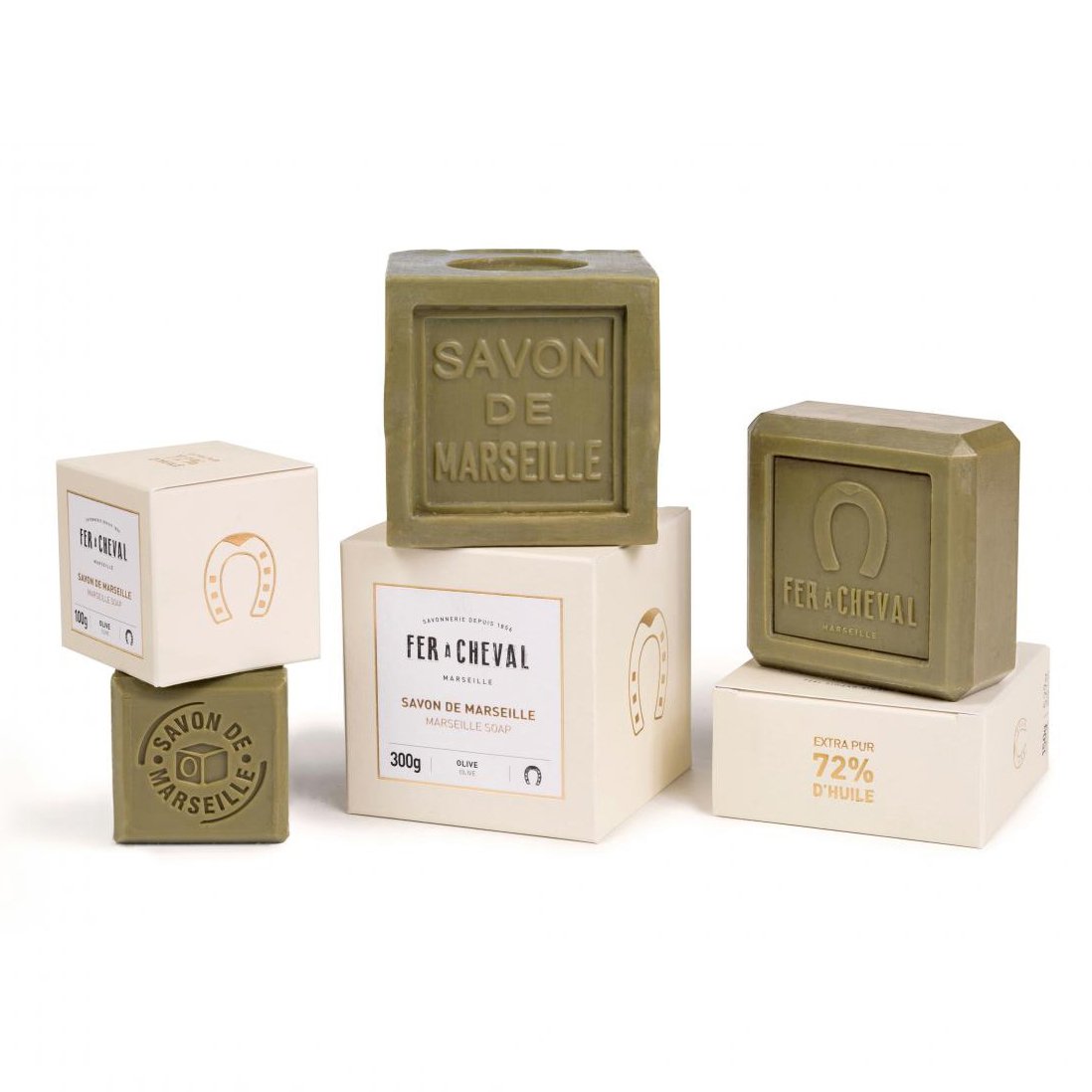 Fer à Cheval Premium Marseille Soap Olive Oil 150g Bar - Soap - Fer à Cheval - Bath & Body_Bar Soap - Bath & Body_Gift Sets - Brand_Fer à Cheval - CLEAN OUT SALE - Cube Soaps - KTFWHS - Soap - SAVON-MARSEILLE-2-square_c983aeb1-2fc5-4b7f-8e4c-94574f87680b