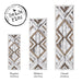 Beija Flor Wood Art Brown & White Floor Mat (Buy 2 Get 1 Free!) Rugs Beija Flor Brand_Beija Flor Classic Tile Home_Decor Home_Floor Mats SizeChart-RF-W4-1