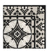 Beija Flor Black and White Barcelona Floor Mat (Buy 2 Get 1 Free!) Rugs Beija Flor Brand_Beija Flor Classic Tile Home_Decor Home_Floor Mats T15-C-Closeup