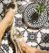 Beija Flor Black and White Barcelona Floor Mat (Buy 2 Get 1 Free!) Rugs Beija Flor Brand_Beija Flor Classic Tile Home_Decor Home_Floor Mats T15-C-pic2-AnniGanzgewohnlich2