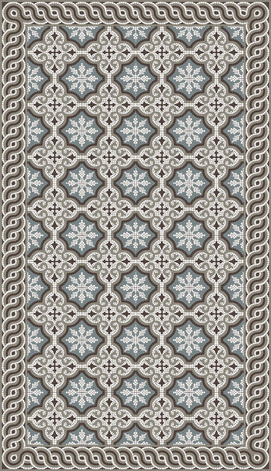 Beija Flor Mosaic Mountain Floor Mat (Buy 2 Get 1 Free!) Extra Large Table Mat (53" x 90") Rugs Beija Flor Brand_Beija Flor Classic Tile Home_Decor Home_Floor Mats TS2-XLT_10ef6834-a4cc-4d5e-b5ba-675011c4a8ec
