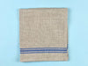 Thieffry Monogramme Linen Tablecloth (68" x 110") Blue Textile Thieffry Brand_Thieffry Rectangular Tablecloths Textiles_Tablecloths Thieffry ThieffryBlueMonogrammeLinenTablecloth_68x110_3