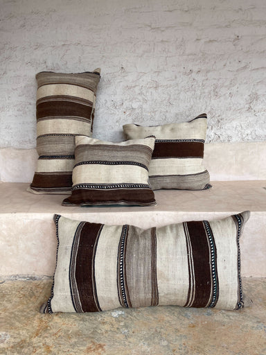 Vintage Moroccan Pillow Cases Textile Une Vie Nomade Brand_Une Vie Nomade New Arrivals Textiles_Throw Pillows & Blankets Une Vie Nomade VintageBerberMoroccanPillowCases