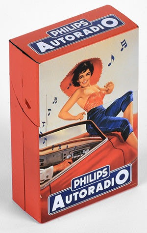 Mini Hinged Tin Box Philips Auto Radio Gift Boxes & Tins French Nostalgia Brand_French Nostalgia Home_French Nostalgia Home_Gifts bc_autoradio