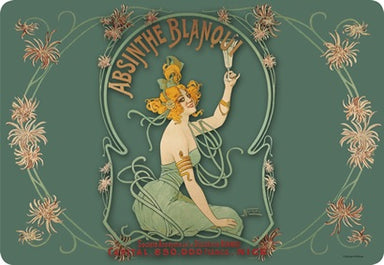 Placemat Absinthe Blanqui Placemats French Nostalgia Brand_French Nostalgia Home_French Nostalgia Home_Placemats blanqui