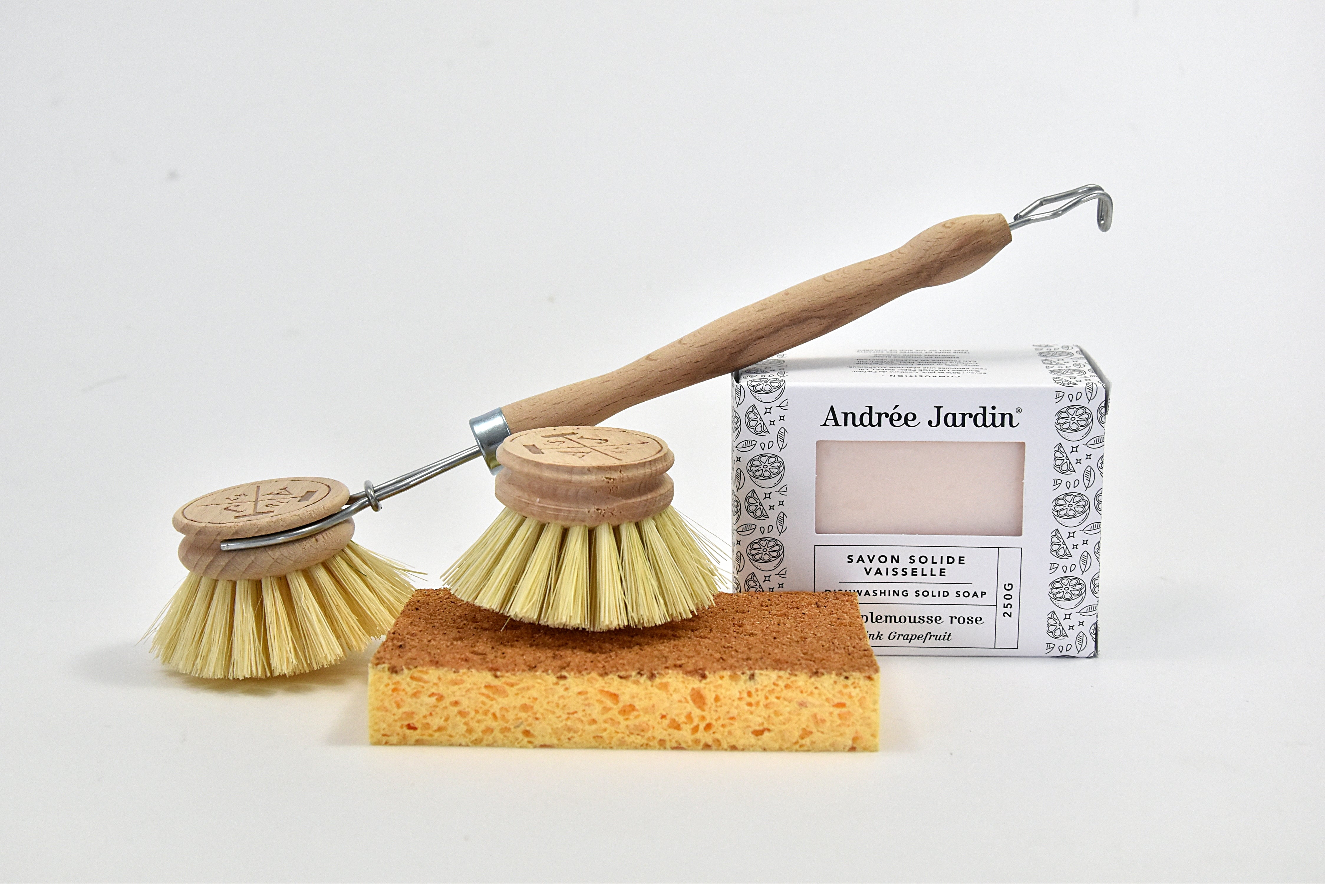 Natural Dishwashing Giftbox Natural Dishwashing Giftbox: Grapefruit Utilities Andrée Jardin Brand_Andrée Jardin Home_Household Cleaning Kitchen_Accessories Kitchen_Kitchenware La Cuisine coffret-nature-vaisselle-pamplemousse-rose-1852