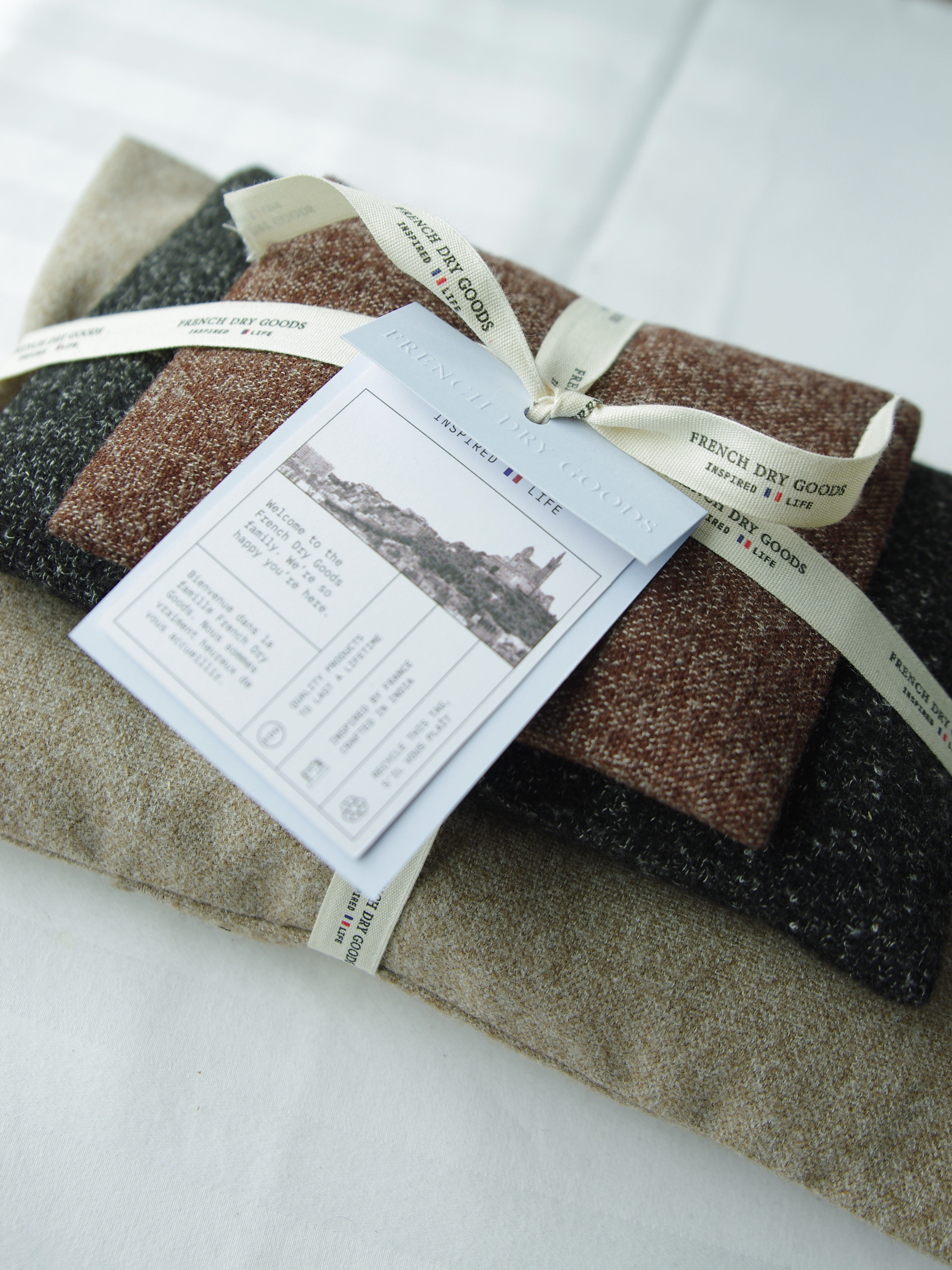 French Dry Goods Lavender Sachet Pouch - Tan Wool French Dry Goods Brand_French Dry Goods Home_Decor Home_French Nostalgia Home_Gifts Home_Provençal Style New Arrivals new arrivals 2023 lavender-sachet-linen-pouches-french-dry-goods_WarmLavenderSet-1125x1500_d34bffdb-b709-4bb8-ba9f-5920b61fd79f