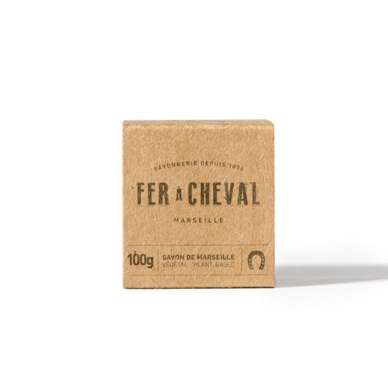 Fer à Cheval Genuine Marseille Soap Unscented 100g Cube Soap Fer à Cheval Bath & Body_Bar Soap Brand_Fer à Cheval CLEAN OUT SALE Cube Soaps KTFWHS Soap marseille-soap-vegetal-cube-100g_2