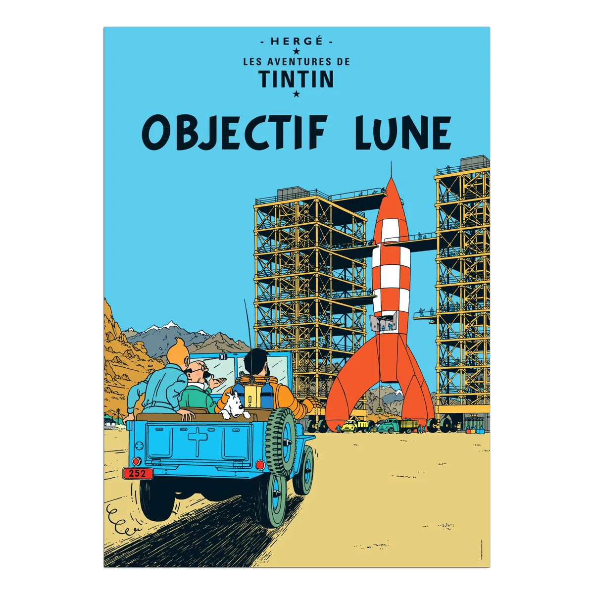 Tintin Posters - Destination Moon - Tintin - Brand_Tintin - Collectibles - Home_Decor - Home_French Nostalgia - Tintin - posters-fr-2015-16_1200DestinationMoon