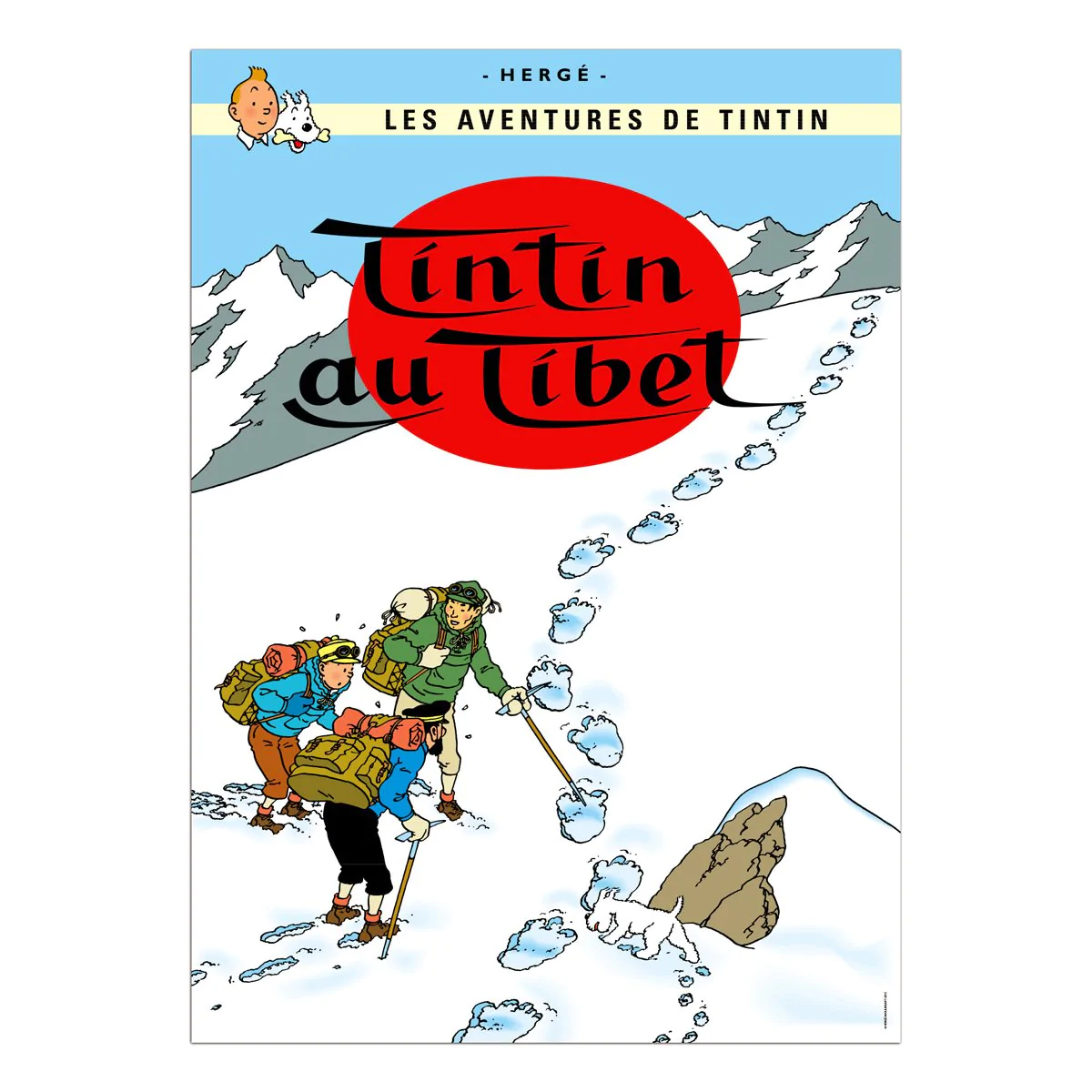 Tintin Posters - Tintin in Tibet - Tintin - Brand_Tintin - Collectibles - Home_Decor - Home_French Nostalgia - Tintin - posters-fr-2015-20_1200_1TintinauTibet