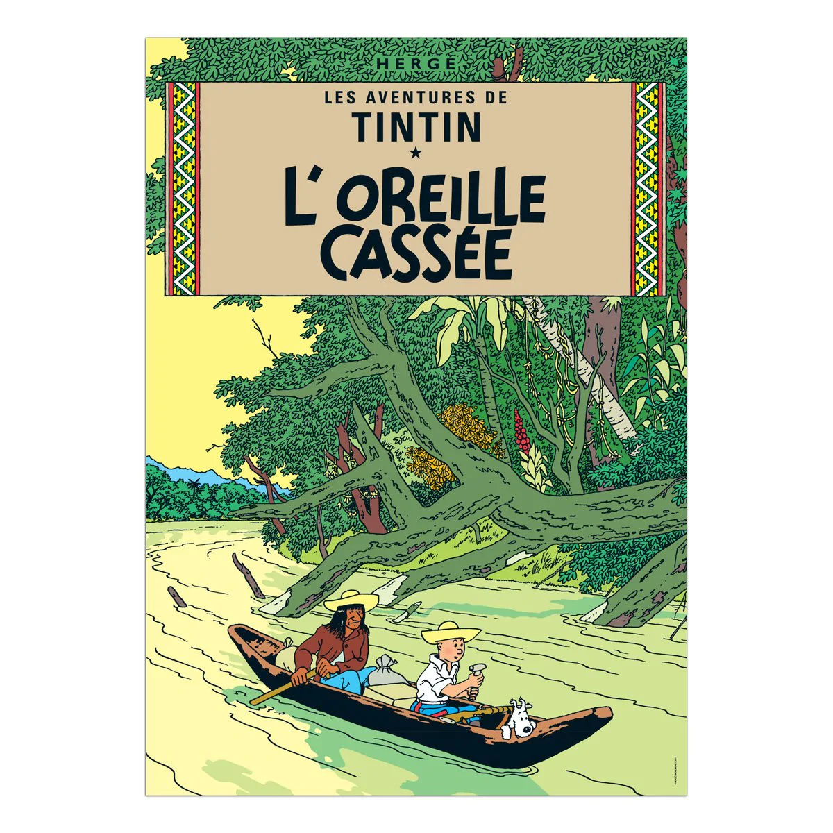 Tintin Posters - The Broken Ear - Tintin - Brand_Tintin - Collectibles - Home_Decor - Home_French Nostalgia - Tintin - posters-fr-2015-6_1200TheBrokenEar