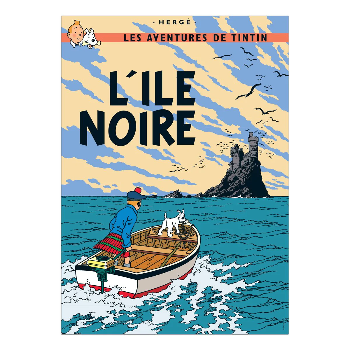 Tintin Posters - The Black Island - Tintin - Brand_Tintin - Collectibles - Home_Decor - Home_French Nostalgia - Tintin - posters-fr-2015-7_1200TheBlackIsland