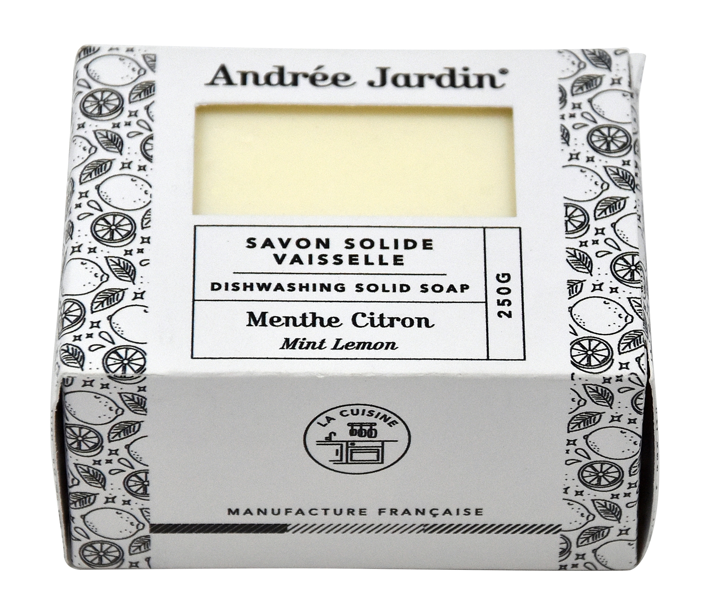 Andrée Jardin Solid Dish Soap Lemon Mint Soap Andrée Jardin Andrée Jardin Back in stock Brand_Andrée Jardin Home_Household Cleaning Kitchen_Accessories La Cuisine produit-vaisselle-solide-menthe-citron-1871_51b21c48-41c7-4ee3-97fd-ce41af7a457a