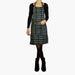 Dutchdeluxes Reversible Corduroy Apron Khaki Green & Green Plaid - Textile - Dutchdeluxes - Aprons - Brand_Dutchdeluxes - Corduroy - Dutchdeluxes - KTFWHS - Textiles_Aprons - reversible-series_corduroy_checkered-green_vrouw_voor