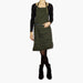 Dutchdeluxes Reversible Corduroy Apron Khaki Green & Green Plaid - Textile - Dutchdeluxes - Aprons - Brand_Dutchdeluxes - Corduroy - Dutchdeluxes - KTFWHS - Textiles_Aprons - reversible-series_corduroy_khaki_vrouw_voor