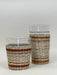 Brown Striped Seagrass Wide Tumbler (Now 25% off!) Glass Seagrass Brand_Seagrass & Rattan Kitchen_Drinkware lm New Arrivals Seagrass Summer Clean Up summer sale Tumblers & Highballs sepiawidetumblerAmbiance